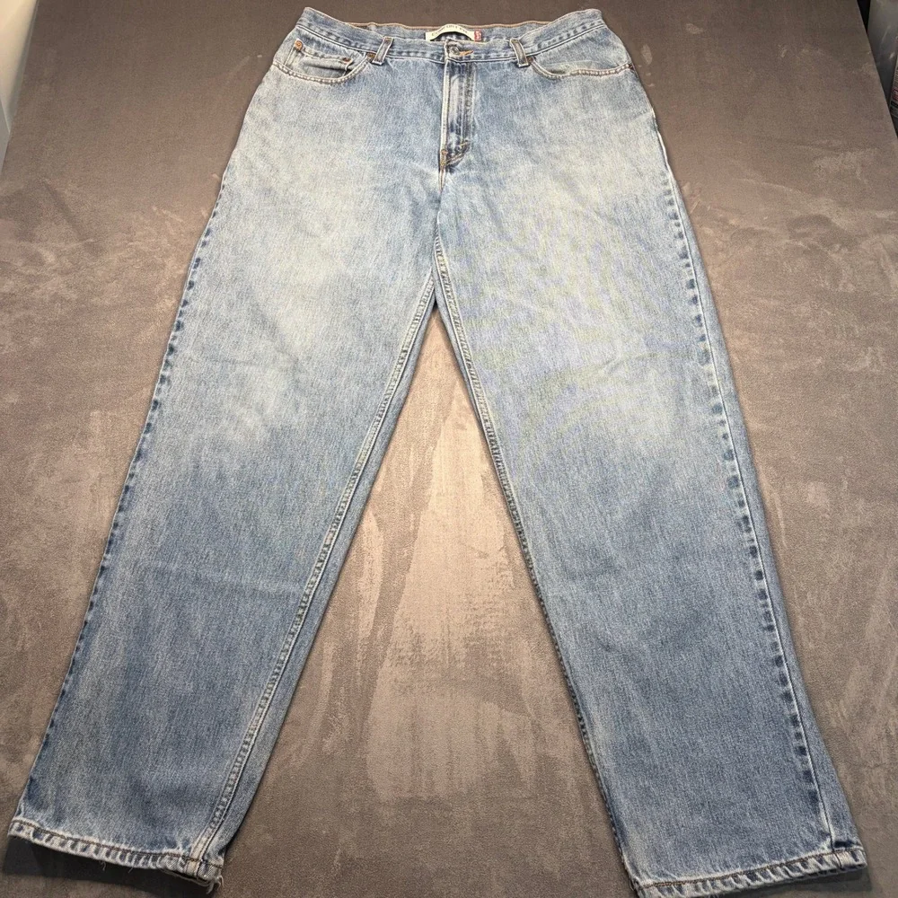 Levi's 560 Comfort Fit Jeans Mens 36x34 Blue Light Wash Loose Tapered Denim